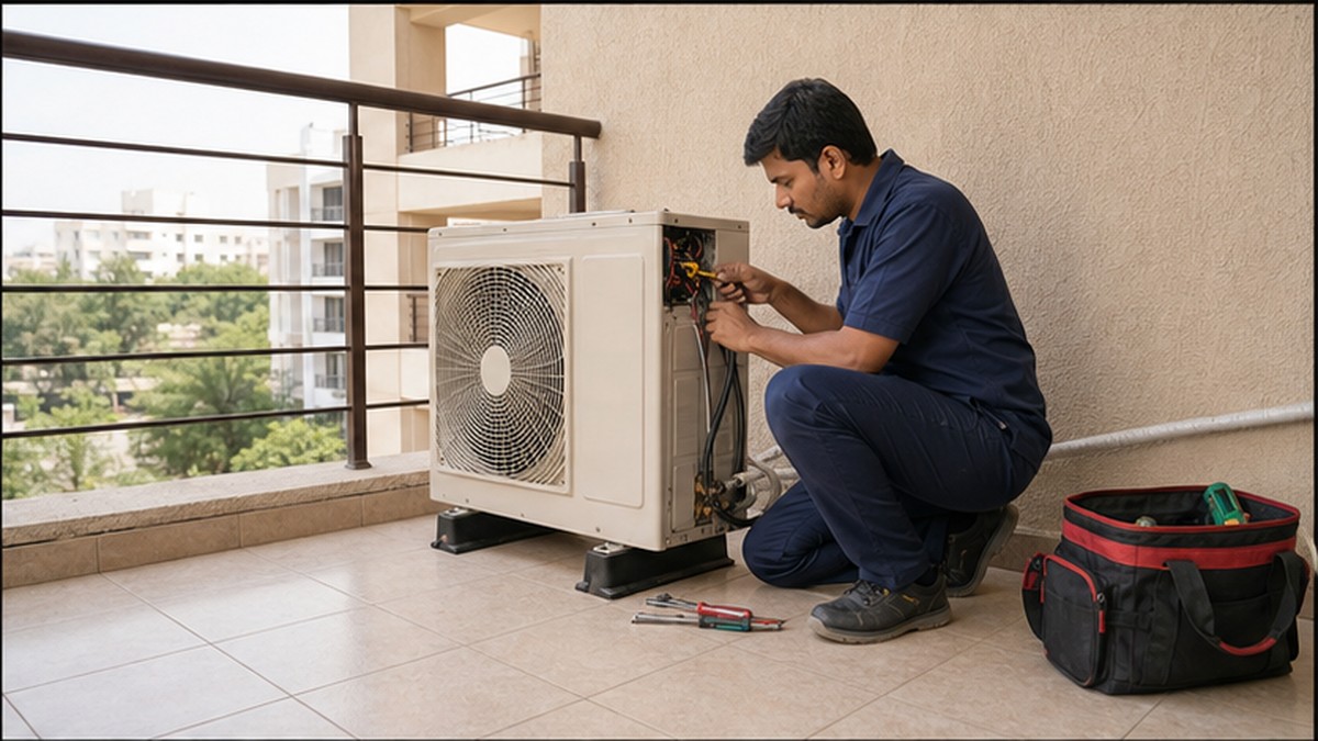 Outdoor unit service